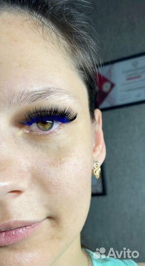 Наращивание ресниц, мега объем