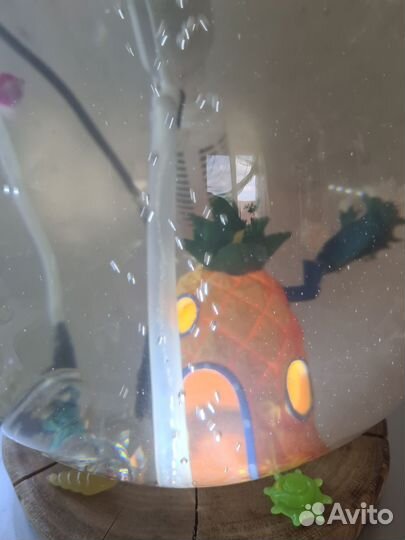 Аквариум круглый 10 л с подсветкой