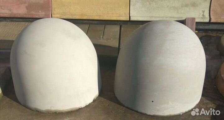 Бетонные полусферы парковочный ограничитель, вазон
