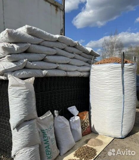 Керамзит в мешках