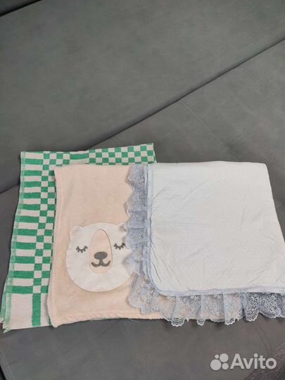 Детское одеяло 3 штуки