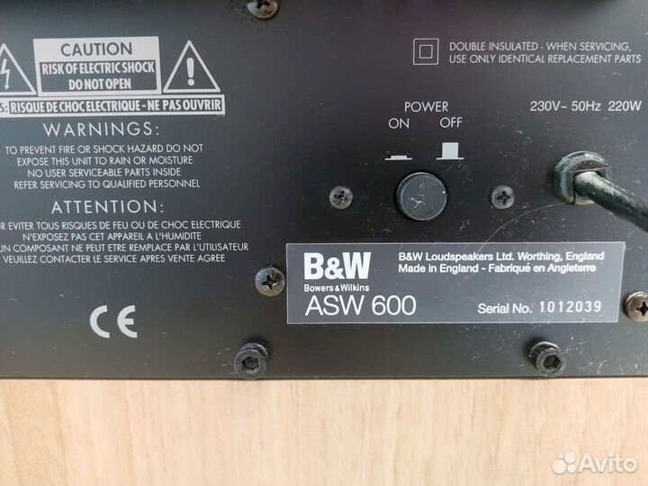 Сабвуфер Bowers & Wilkins ASW 600
