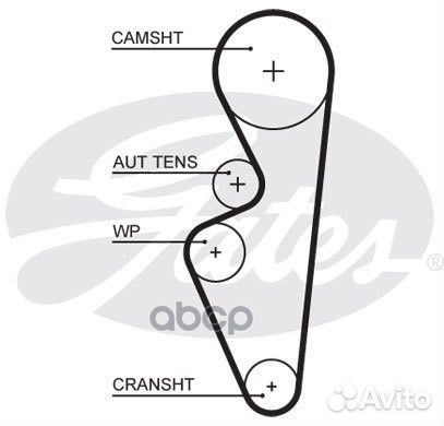 Ремень грм LADA granta (113x17) 5670XS Gates