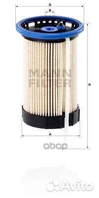 Фильтр топливный PU80081 mann-filter