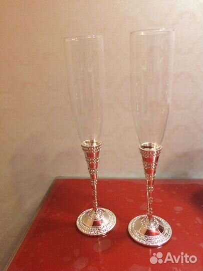 Свадебные бокалы со Swarovski