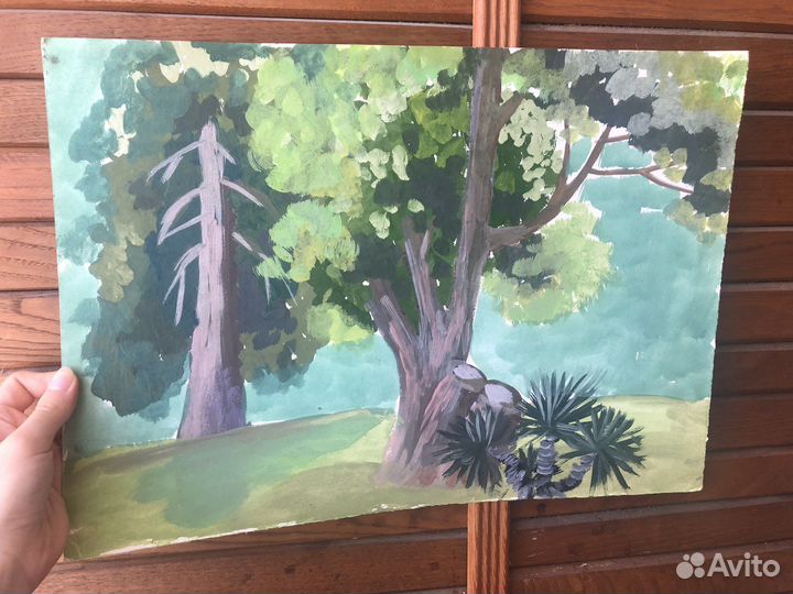 Картина гуашью
