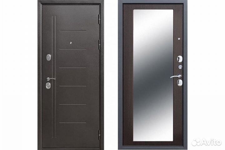 Дверь входная 3х контурная с Зеркалом