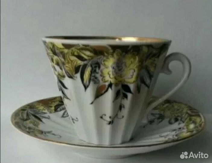 Чайная пара лфз лучистая Жёлтые цветы