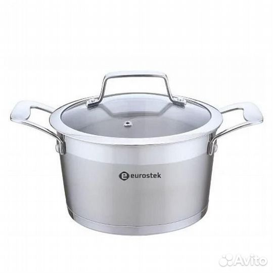 Кастрюля 1,6 л Eurostek ES-1023 из нержавеющей ста
