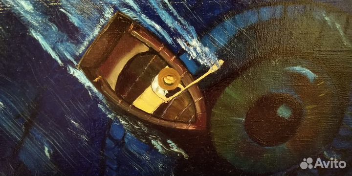 Картина маслом Морская живопись Морское чудовище