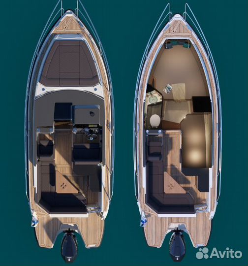 Aquador 250 HT круизный катер с мотором