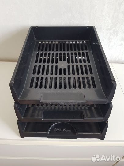 Лоток для бумаг горизонтальный Престиж, 3 шт