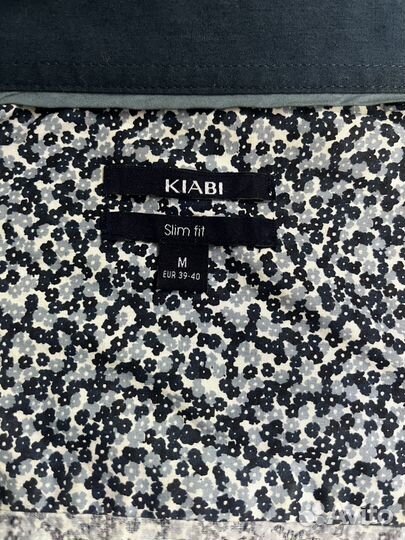 Рубашка мужская kiabi slim fit размер м