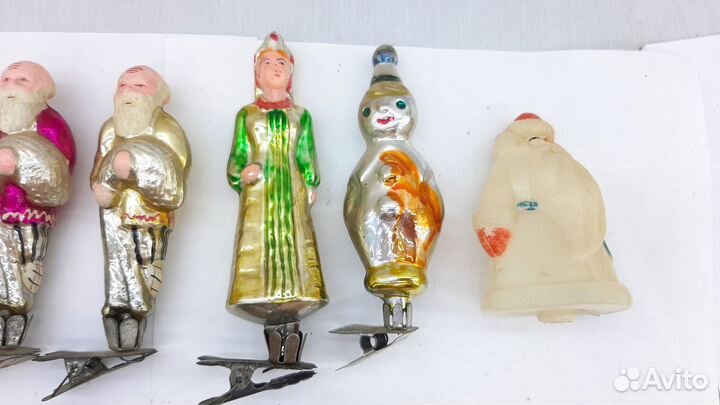 Ёлочные игрушки на прищепке СССР