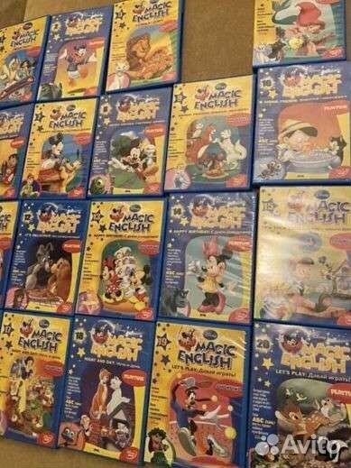 Английский для детей. DVD мультфильмы с играми