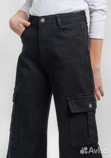 Новые Брюки карго прямые С боку карманы