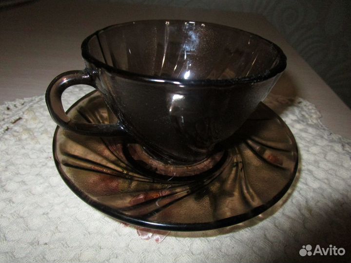 Кофейная чашка с блюдцем 6шт