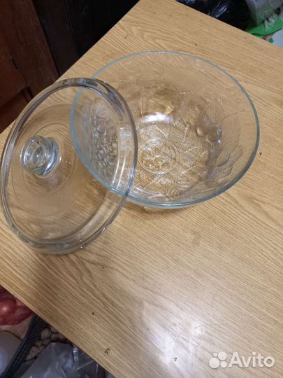 Салатник стекло СССР бу