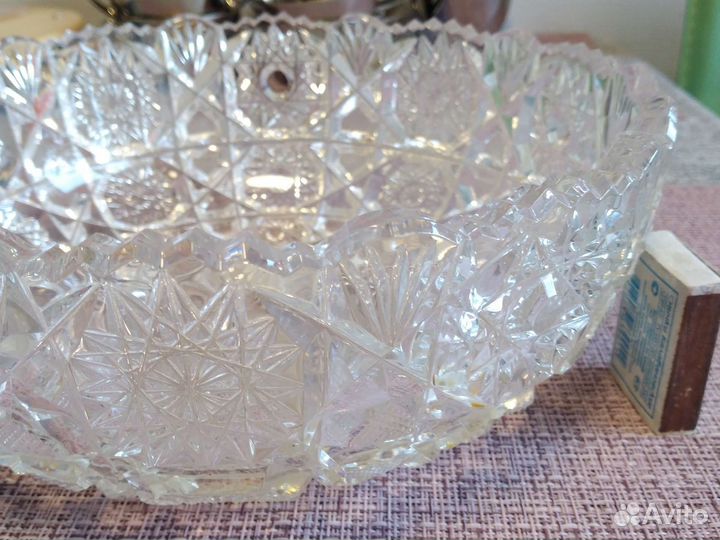 Ваза хрустальная большая СССР