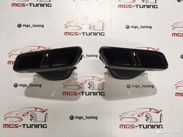 Насадки на выхлоп 63S Black на E-Class W213