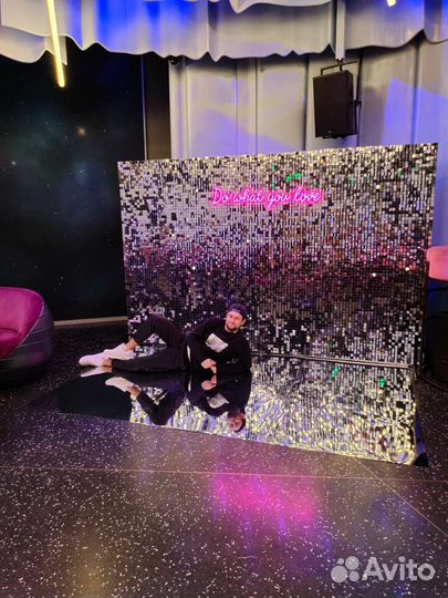 Фотозона из пайеток