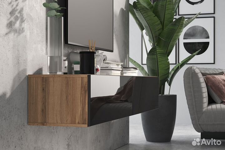 Навесная тумба тв Сомеро