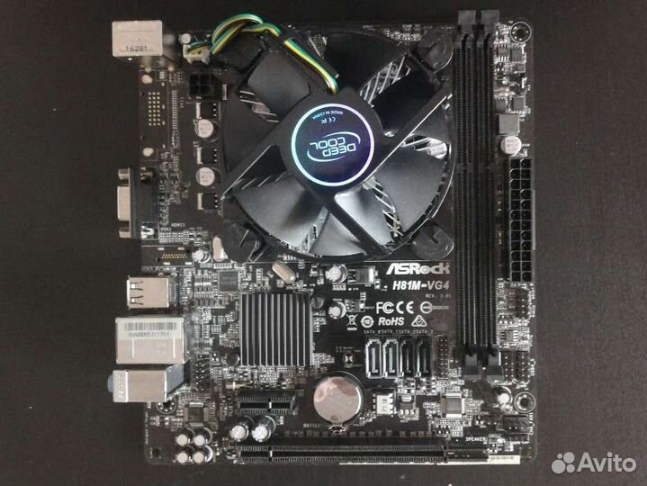 Материнская плата AsRock H81-VG4 rev. 3.01 + g3250