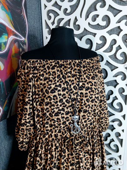 Платья хлопок единый размер до 58