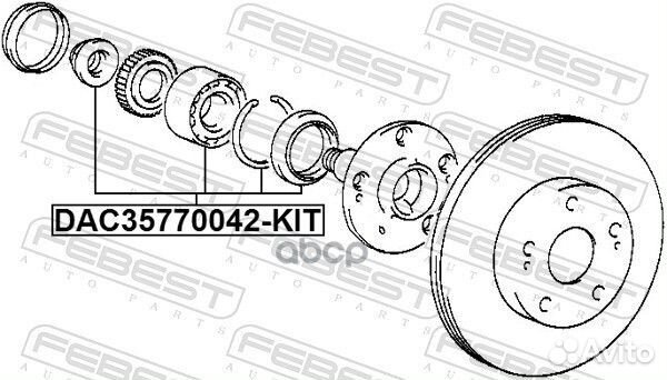 Подшипник DAC 35770042-KIT DAC35770042KIT Febest