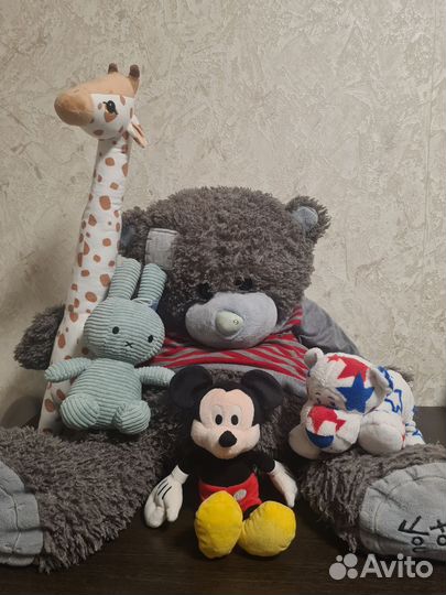 Мягкие Игрушки Мишка Тедди Жираф Зайчик Микки