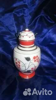 Фарфоровая чайница Красная смородина