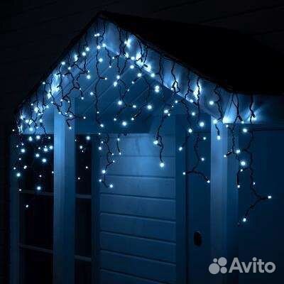 Гирлянда бахрома уличная каучук 3х0.6, led