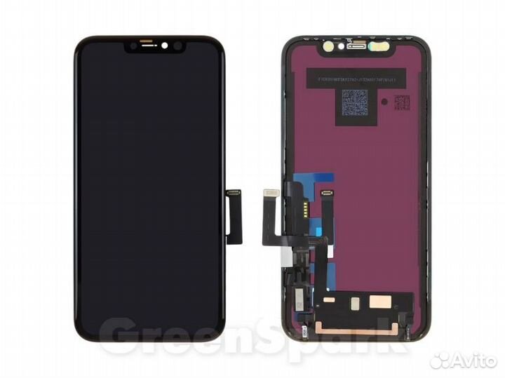 Дисплей для iPhone 11 +тач черный с рамкой copy