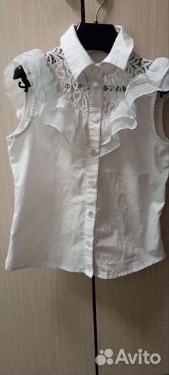 Школьная блузка на девочку 134