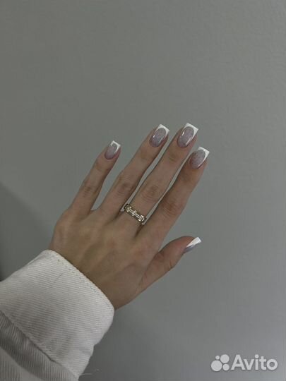 Маникюр гель лак наращивание