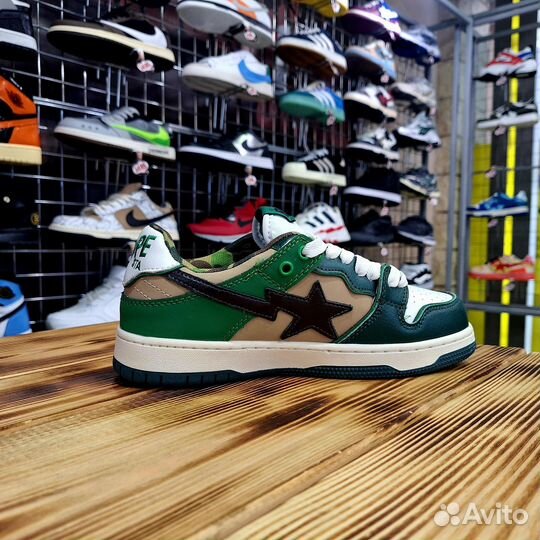 Кроссовки Bape SK8 Sta Low Green