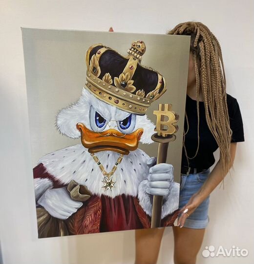 Современная картина на холсте скрудж макдак