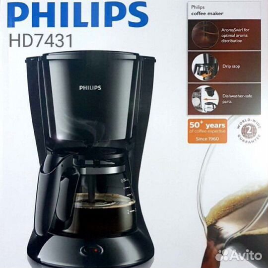 Кофеварка капельная philips