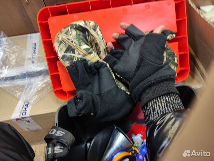 Перчатки/варежки зимние с откидным верхом