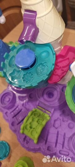 Фабрика мороженого play doh и веселые бегемотики