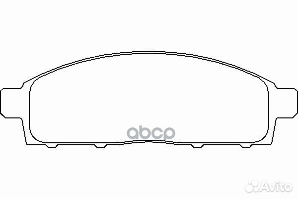 Колодки тормозные дисковые перед прав/лев