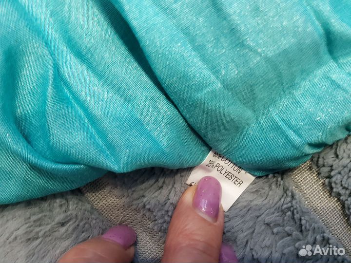 Юбка в пол летняя 46-48 разм Цвет бирюза