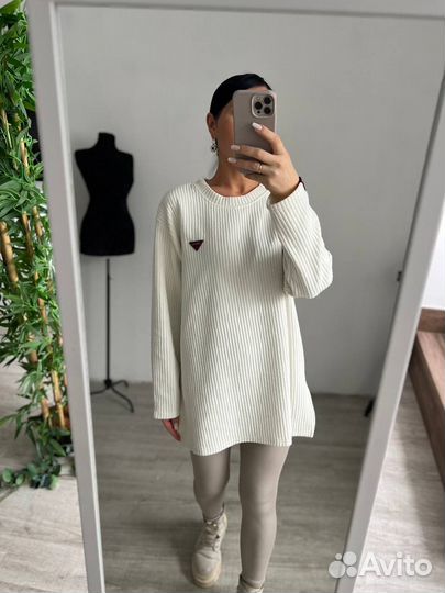 Свитшот в крупный рубчик