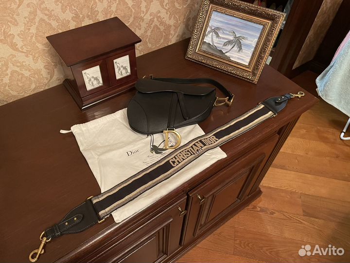 Сумка christian dior седло сумка