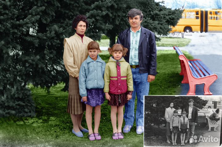 Реставрация, реконструкция, оцветнение фотографий