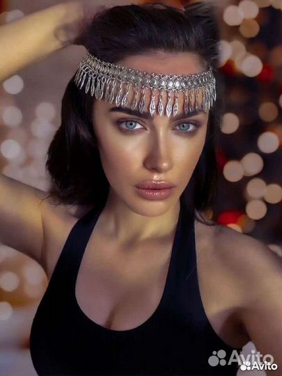 Серьги и колье Цыганочка монеты чокеры диадема