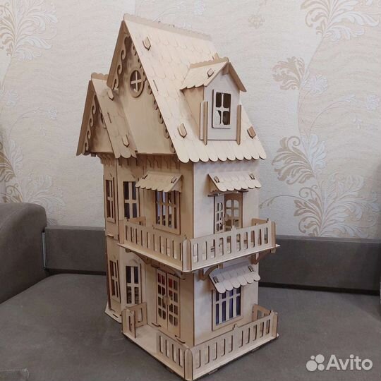 Кукольный домик с мебелью большой