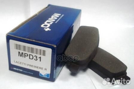 Колодки тормозные дисковые MPD31 GM daewoo cruz