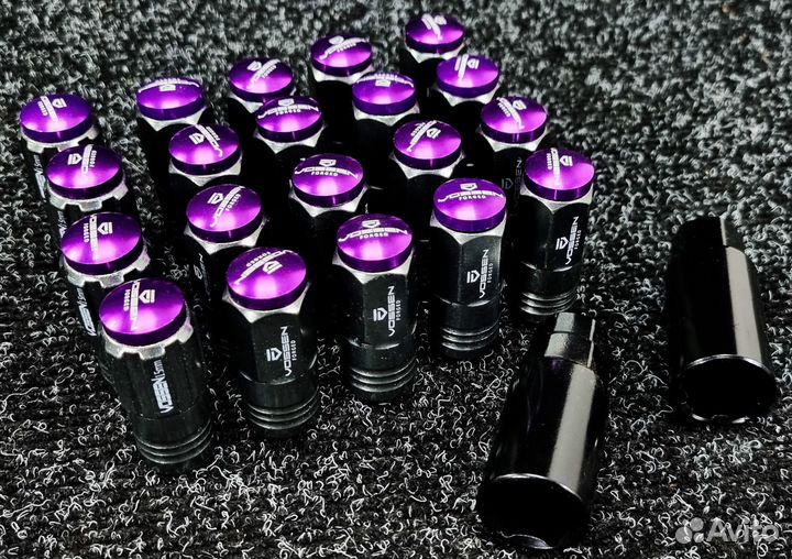 Гайки vossen M14x1.5 (сталь) (Фиолетовый)