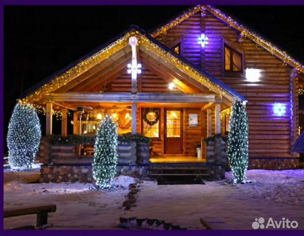 Гирлянда для украшения дома уличная ip65